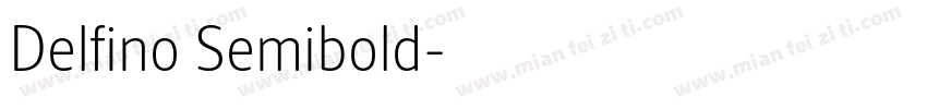 Delfino Semibold字体转换